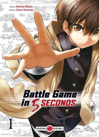 Couverture du livre « Battle game in 5 seconds Tome 1 » de Kashiwa Miyako et Saizo Harawata aux éditions Bamboo