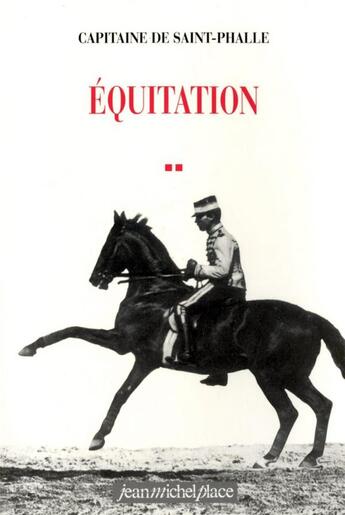 Couverture du livre « Équitation » de De Saint-Phalle aux éditions Jean-michel Place Editeur