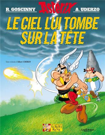 Couverture du livre « Astérix t.33 : le ciel lui tombe sur la tête » de Rene Goscinny et Albert Uderzo aux éditions Albert Rene