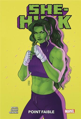Couverture du livre « She-Hulk Tome 3 : Point faible » de Rainbow Rowell et Andres Genolet aux éditions Panini