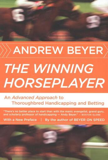 Couverture du livre « The Winning Horseplayer » de Beyer Andrew aux éditions Houghton Mifflin Harcourt