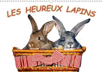 Couverture du livre « Les heureux lapins calendrier mural 2020 din a3 horizontal - des lapins devant l appareil p (édition 2020) » de Jeno Keceli aux éditions Calvendo