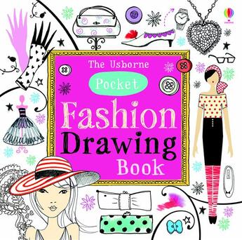 Couverture du livre « Pocket fashion drawing book » de Fiona Watt aux éditions Usborne