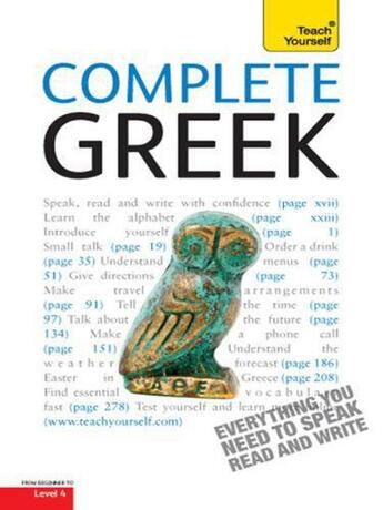 Couverture du livre « Complete Greek: Teach Yourself » de Matsukas Aristarhos aux éditions Hodder Education Digital