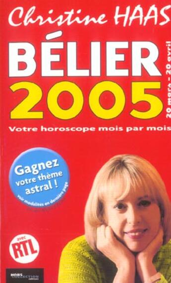 Couverture du livre « Belier 2005 » de Christine Haas aux éditions Hors Collection