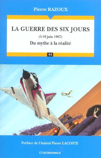 Couverture du livre « Guerre Des Six Jours » de Razoux P. aux éditions Economica