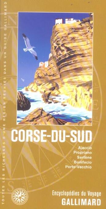 Couverture du livre « Corse du sud - ajaccio, propriano, sartene, bonifacio, porto-vecchio » de Collectif Gallimard aux éditions Gallimard-loisirs