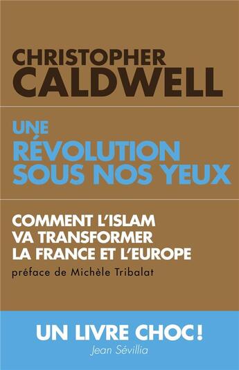 Couverture du livre « Une révolution sous nos yeux ; comment l'islam va transformer la France et l'Europe » de Christopher Caldwell aux éditions L'artilleur