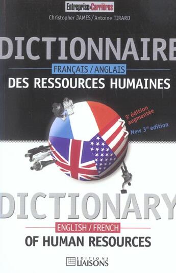 Couverture du livre « Dictionnaire des ressources humaines français/anglais ; dictionary of human resources english/french » de Christopher James et Antoine Tirard aux éditions Liaisons