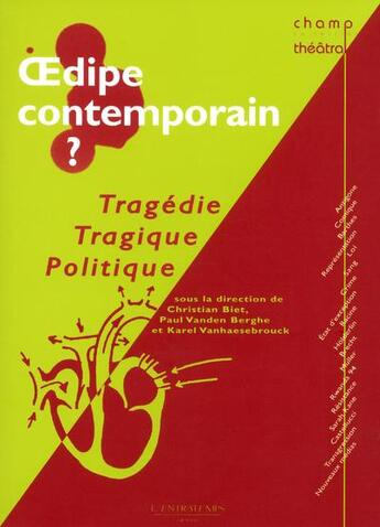 Couverture du livre « Oedipe contemporain » de  aux éditions L'entretemps