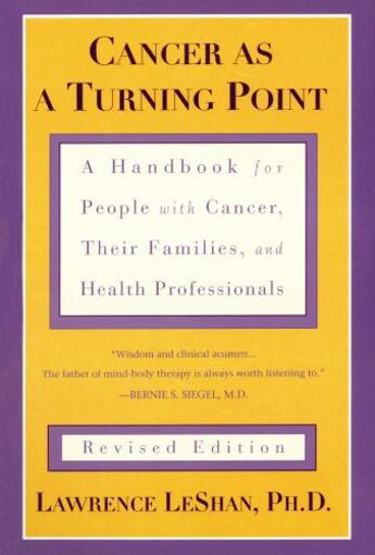 Couverture du livre « Cancer As a Turning Point » de Leshan Lawrence aux éditions Penguin Group Us