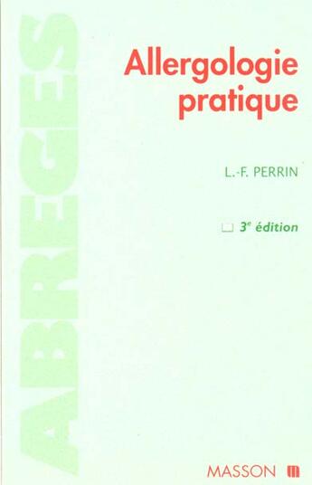 Couverture du livre « Allergologie pratique » de Robert Perrin aux éditions Elsevier-masson