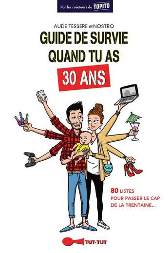 Couverture du livre « Guide de survie quand tu as 30 ans ; 80 listes pour passer le cap de la trentaine... » de Aude Tessere et Nostro aux éditions Leduc Humour