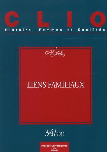 Couverture du livre « Liens familiaux » de Lett/Klapisch aux éditions Pu Du Midi