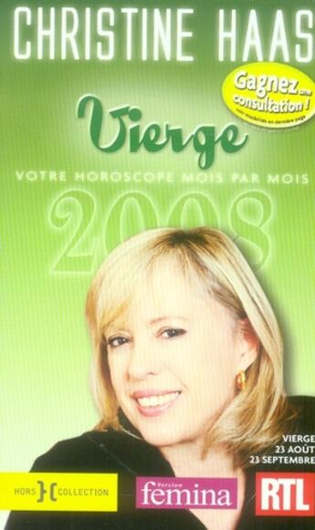 Couverture du livre « Vierge (édition 2008) » de Christine Haas aux éditions Hors Collection