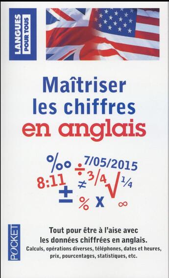 Couverture du livre « Maîtriser les chiffres en anglais » de  aux éditions Pocket