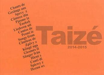 Couverture du livre « Chants de Taizé 2014-2015 » de  aux éditions Presses De Taize