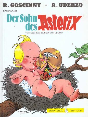 Couverture du livre « Asterix T.27 ; der sohn des Asterix » de Rene Goscinny et Albert Uderzo aux éditions Albert Rene