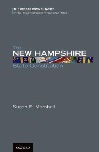 Couverture du livre « The New Hampshire State Constitution » de Marshall Susan E aux éditions Oxford University Press Usa