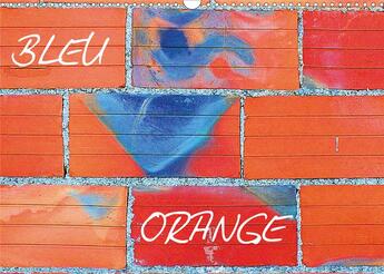 Couverture du livre « Bleu orange calendrier mural 2020 din a3 horizontal - deux couleurs s opposent dans » de Escudero Bernar aux éditions Calvendo