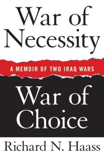 Couverture du livre « War of Necessity, War of Choice » de Haass Richard N aux éditions Simon & Schuster