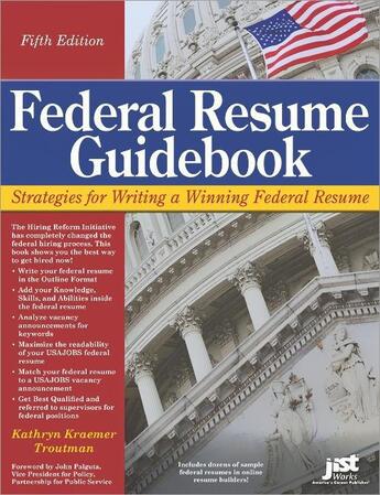 Couverture du livre « Federal Resume Guidebook » de Kathryn Troutman aux éditions Jist Publishing