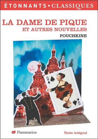 Couverture du livre « La Dame de pique et autres nouvelles : Le Marchand de cercueils - La Demoiselle-paysanne - La Dame de pique » de Alexandre Pouchkine aux éditions Flammarion