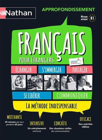 Couverture du livre « Français pour étrangers ; B1 (édition 2017) » de  aux éditions Nathan