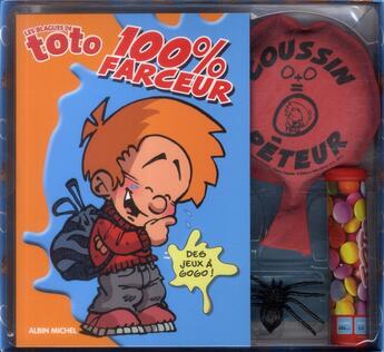 Couverture du livre « Les blagues de Toto ; coffret ; 100% farceurs » de  aux éditions Albin Michel