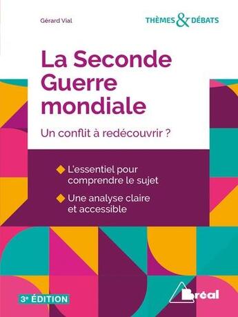 Couverture du livre « La Seconde Guerre mondiale » de Gerard Vial aux éditions Breal