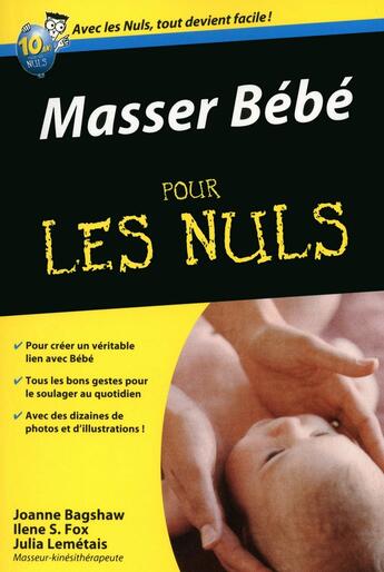 Couverture du livre « Masser bébé pour les nuls » de Joanne Bagshaw aux éditions First