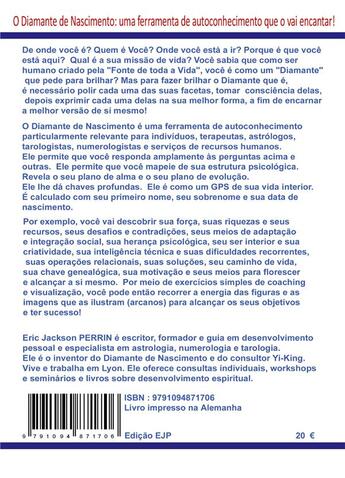 Couverture du livre « O diamante de nascimento » de Eric Jackson Perrin aux éditions Ejp