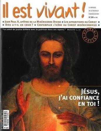 Couverture du livre « N 226 - jesus, j'ai confiance en toi ! » de  aux éditions Il Est Vivant