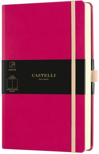 Couverture du livre « Carnet aquarela grand format uni fuchsia » de Castelli aux éditions Castelli Milano