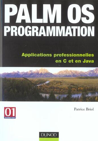 Couverture du livre « Palm Os Programmation ; Applications Professionnelles En C Et En Java » de Patrice Briol aux éditions Dunod