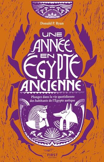 Couverture du livre « Une année en Egypte ancienne » de Donald P. Ryan aux éditions First