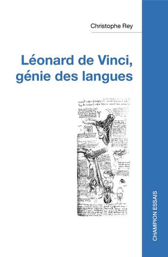 Couverture du livre « Léonard de Vinci : génie des langues » de Christophe Rey aux éditions Honore Champion