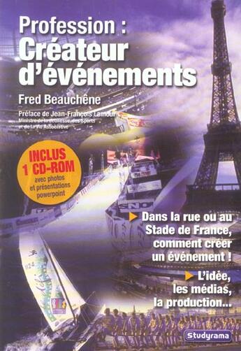 Couverture du livre « Profession : createur d'evenement » de Fred Beauchene aux éditions Studyrama