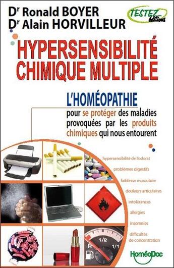 Couverture du livre « Hypersensibilité ; chimique multiple » de Ronald Boyer et Alain Horvilleur aux éditions Testez Editions