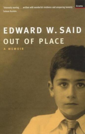 Couverture du livre « Out of Place : a Memoir » de Edward W. Said aux éditions Granta Books