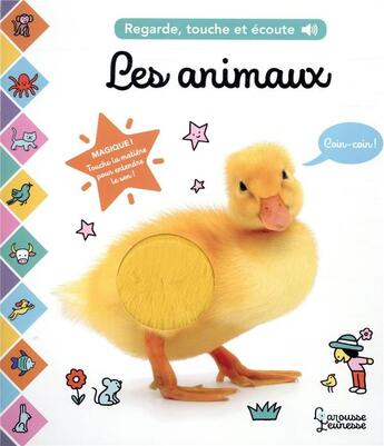 Couverture du livre « Imagier photo sonore animaux » de Cogumelo Club aux éditions Larousse