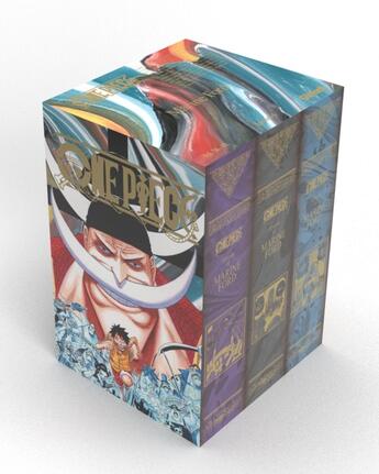 Couverture du livre « One Piece : coffret vol.6 : Tomes 54 à 61 : Marine Ford : Coffret vide » de Eiichiro Oda aux éditions Glenat