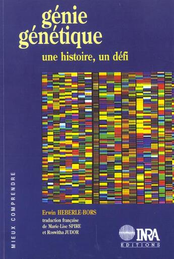 Couverture du livre « Genie genetique - une histoire, un defi. » de Heberle-Bors Erwin aux éditions Quae