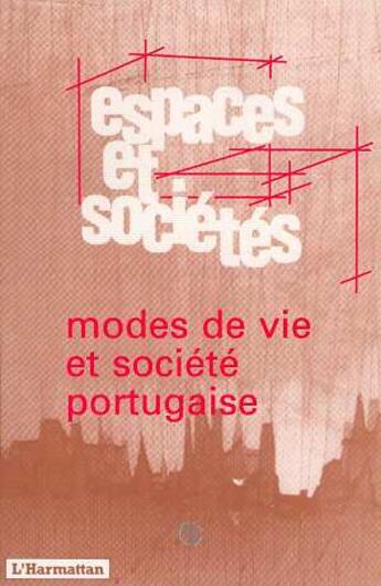 Couverture du livre « Modes de vie et societe portugaise - vol79 » de  aux éditions L'harmattan