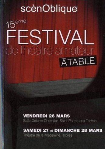 Couverture du livre « Scenoblique 2010 » de  aux éditions Abs