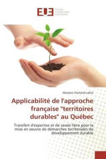 Couverture du livre « Applicabilite de l'approche francaise 