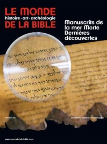 Couverture du livre « Monde de la bible - septembre 2022 n 242 » de  aux éditions Bayard Presse