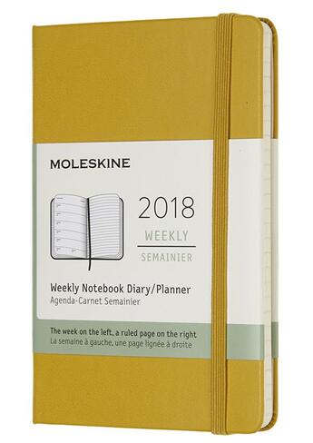 Couverture du livre « Agenda 2018 semainier poche erable » de  aux éditions Moleskine