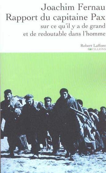 Couverture du livre « Rapport du capitaine pax - ne » de Fernau Joachim aux éditions Robert Laffont