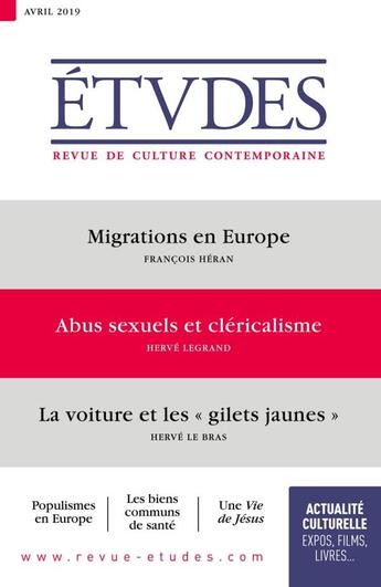 Couverture du livre « Etudes 4259 - avril » de  aux éditions Ser